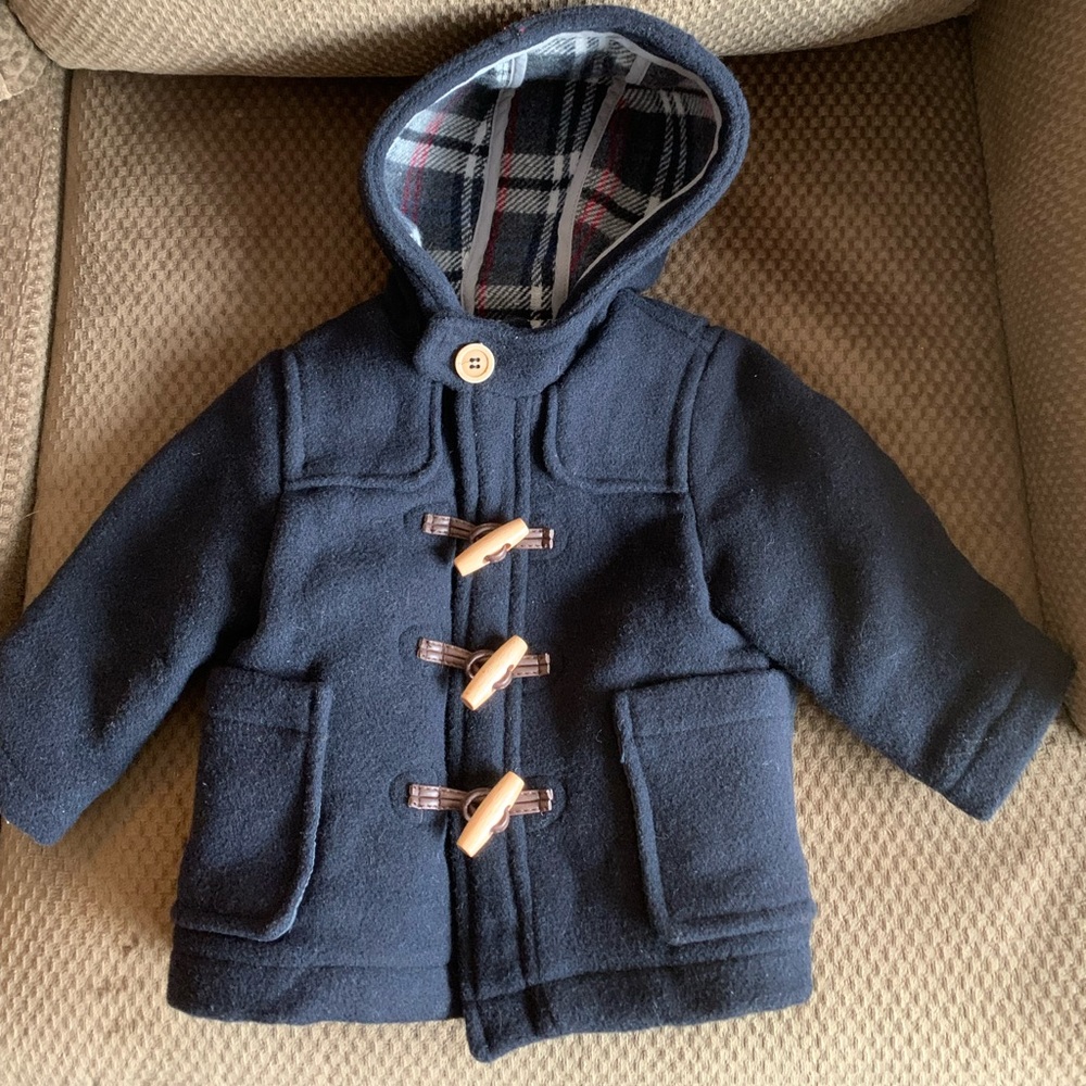 Baby wool toggle coat